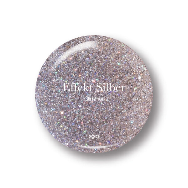 Glimmer Effekt Silber Rose